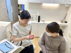 矯正治療中の歯ブラシ指導